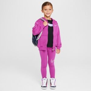 Nike Shine Little Kids' Full-Zip Hoodie and Leggings Set - Purple